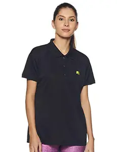 Vector X VTDF-008-B-M Women's Polo Neck Black T-Shirt (M)