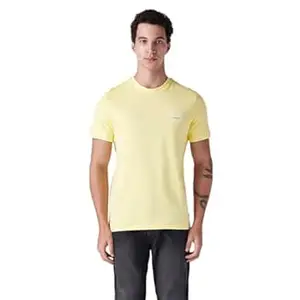 Levi's Men's Solid Slim Fit T-Shirt Yellow