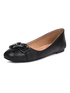 Bata Women Casual Ballerina - Black (4Uk)