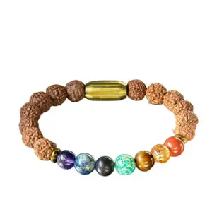 WD Creation Spiritual Rudraksh 7 Chakra Bracelet With Magnsap 3