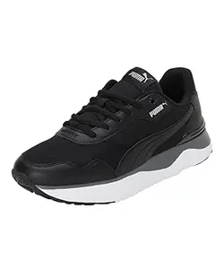 Puma Women's R78 Voyage Black Silver Running Shoe-4.5 Kids UK (38072901)