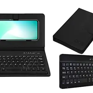ACM Acm Wireless Bluetooth Keyboard Case Compatible with Infinix Hot 11 Play Mobile Flip Cover Stand Study Gaming Black