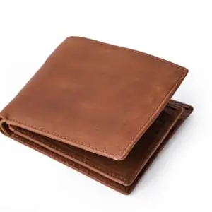SHINE STYLE Geniue Leather Wallet for Men - Tan Colour