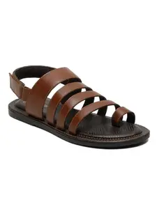Kosher Sandals for Men | Comfortable | Cushioned Insole | Back Strap Formal & Casual Wear Sandal TAN