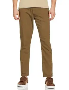 The Indian Garage Co Men Slim Fit Solid Mid-Rise Chinos