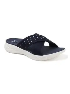 Carlton London Women Sandal,Navy Blue,UK-6