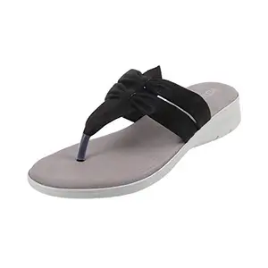 Metro Womens Synthetic Black Slippers (Size (4 UK (37 EU))