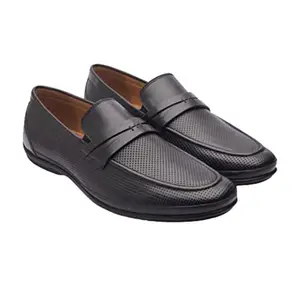 Michael Angelo Men's Roberto 7301 Black Leather Shoes -11UK