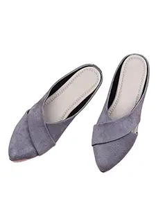 Walktrendy Womens Synthetic Grey Slip-Ons - 3 UK (Wtwb184_Grey_36)