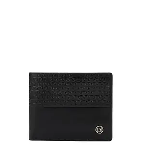 Da Milano RFID Protected Leather Wallet for Men with Card Slot - Black