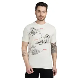 Royal Enfield Breakfast Ride T Shirt (Size: 2XL)-TSS250015-OFF-WHITE