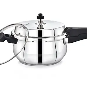 Praylady Stainless Steel Pressure Cooker with Outer Lid, (NEO + BELLY COOKER SERIES, Capacity- 1.5 LITER), Silver. price in India.