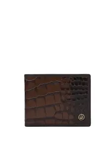Da Milano RFID Protected Leather Wallet for Men with Card Slot - Brown
