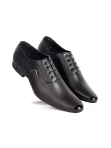 AADI Men's Black Synthetic Leather Derby Formal Shoes MRJ2143_08