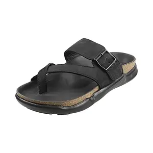 Metro Mens Suede Black Slippers (Size (6 UK (40 EU))