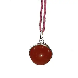 Red Carnelian Ball Pendant Necklace Healing crystal pendant