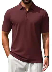 DIAZ Men’s Half Sleeve Polo T-Shirt | Half Sleeves Polo Neck T Shirt for Men | Half Sleeve Polo Tshirt | Regular Fit Solid Casual Wear Office Wear T-Shirt-Pack of 1
