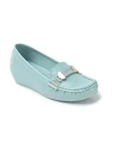 ELLE Loafer Shoes, Colour-Sky Blue Size-UK 4