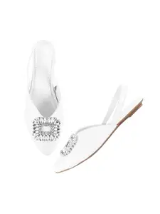 TRYME Casual and Classy Mules Sandals Light Weight Comfortable & Trendy Party Bellies for Girls & Women