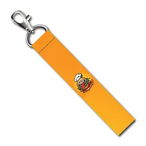 ISEE 360® Cheese Burger Lanyard Bag Tag with Swivel Lobster for Gift Luggage Bags Backpack Laptop Bags Travelers Students Worker L X H 5 X 0.8 INCH