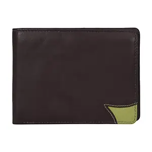 Leatherman Fashion LMN Men Brown Genuine Leather Wallet (5 Card Slots)