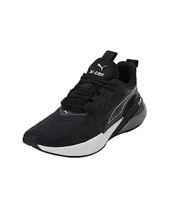 Puma Unisex-Adult X-Cell Action Black-White-Cool Dark Gray Running Shoe - 4 UK (37830107)