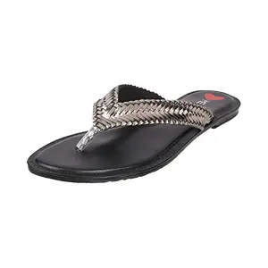 Metro Women's Metallic Faux Leather Fashion Sandals UK/4 EU/37 (32-1540)
