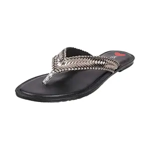 Metro Women's Metallic Faux Leather Fashion Sandals UK/3 EU/36 (32-1540)