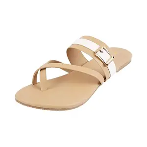 Walkway Women Dark Beige Synthetic Leather Fashion Chappal UK/3 EU/36 (32-52)