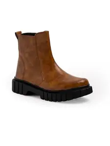 Longwalk Premium Classic Women High Ankle Boots, Trekking & Hiking Outdoor Footwear, Durable and Comfortable Tan