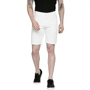 The Indian Garage Co Men Slim Fit Solid Mid-Rise Chino Shorts