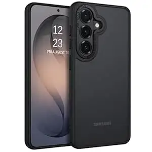 DIZORO Polycarbonate Matte Case Compatible with Samsung S26 5G Translucent Frosted Hard Back Phone Case Anti-Fingerprint Anti-Slip Shockproof Protective Back Case Cover for Samsung S26 5G