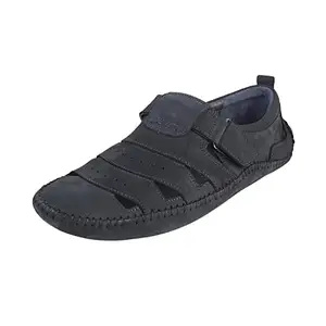 Mochi Mens Suede Blue Sandals (Size (5 UK (39 EU))