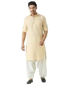 Rajubhai Hargovindas Men's Premium Pathani Kurta