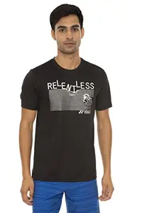 YONEX BADMINTON APPERAL TSHIRT ROUND NECK M 1537 178P 19S JET BLACK L