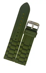 SURU® 20MM Silicone Watch Strap / Watch Band (Width- 20mm /Colour- Green) D674