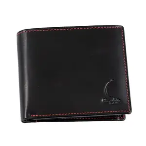Chandair Men's Leather Wallet with Strong Red Stitching | Bifold Stylish Card Holder
