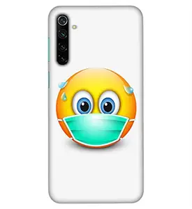 Generic Mask Smile 3D Printed Design Mobile Case Cover Phone Hard Back Covers for Realme 6/ Realme 6i