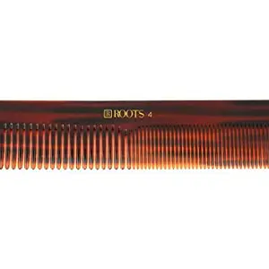 ROOTS Comb | Dual Teeth For Styling & Detangling | Smooth Teeth prevent Hair Damage | For Women with Straight, Long, silky, Wavy Hair | Wet & Dry use | Less-Static Reduces Frizz | Model No. B4