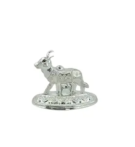 Silver Kamdhenu for Pooja and Gifting (26)