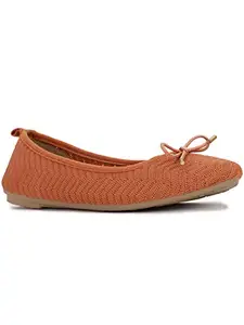 Bata Women's Slip-on Ballet Flat - TAN (5 UK) (5513756)