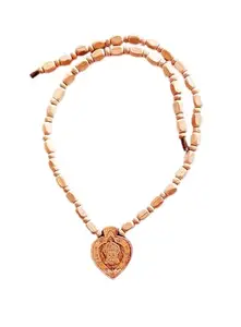 Shri Hanuman Ji Kanthi Mala with One Hanuman Ji Locket with name for All age Men Women - 18 Inch