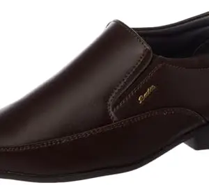 Bata CRIPTO E Mens Formal Slip-on Shoes in Dark Brown Size- 9