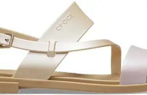 Crocs Womens Crtlmshrstrpsnd Flat, Pink, 2 UK