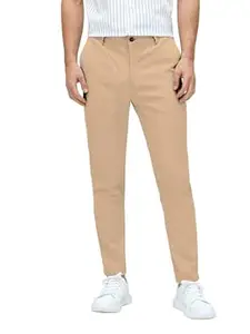 AVANOVA Men’s Classic Dress Pants with Side Pockets | Solid Tapered Suit Trousers, Business Formal Office Wear Regular Fit Pants, Stretchable Blend Slim Carrot Fit (Trouser 255)