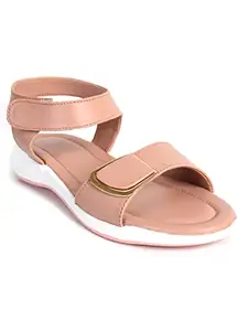 AJANTA Womens Pink Fashion Sandal