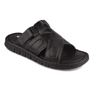 Red Chief Slipper for Men Black