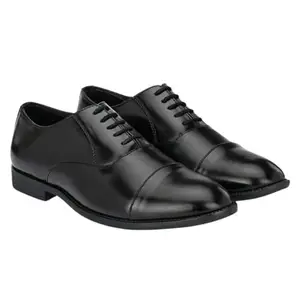 HABBITUS FASHION Men Synthetic Leather Casual Shoes (Black, Size : 6)/(HF-04-Black-6)