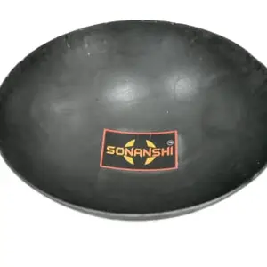 Sonanshi Pure Iron/Loha Kadhai|Black - 10 Inches Without Handle price in India.