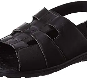 Amazon Brand - Symbol Men's Centaur Black Sandal_7 UK (SYM-KYF-008-A)